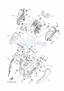 MT-07 MTN690-U (BHH5) drawing HEADLIGHT