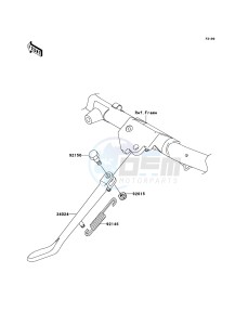 VN1600 CLASSIC TOURER VN1600D6F GB XX (EU ME A(FRICA) drawing Stand(s)