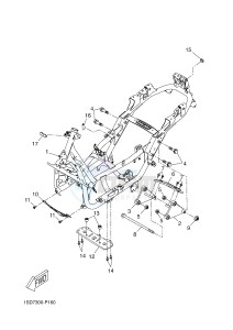 YP400RA X-MAX 400 ABS X-MAX (1SDE 1SDE 1SDE 1SDE) drawing FRAME