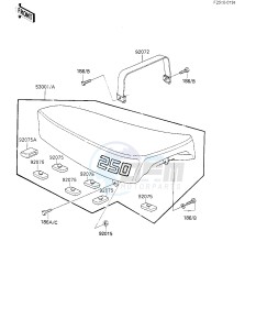 KL 250 C [KLR250] (C1-C2) [KLR250] drawing SEAT