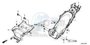 NC750XAG NC750X Europe Direct - (ED) drawing REAR FENDER