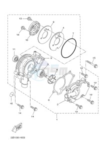 WR125X (22B8 22B8 22B8) drawing WATER PUMP