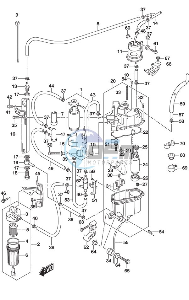 Fuel Pump/Fuel Vapor Separator SS Model