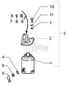 PX 150 E U.S.A. drawing Starting motor