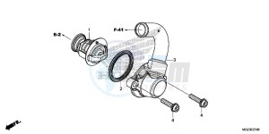 CBR500RAD CBR500R ABS UK - (E) drawing THERMOSTAT