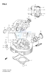 TU250X (E24) drawing CYLINDER HEAD