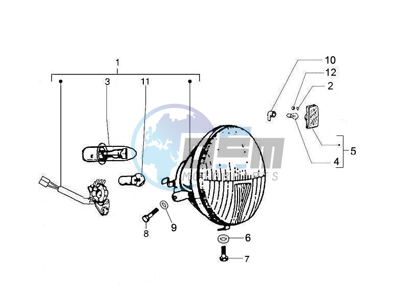 Front headlamps - Turn signal lamps