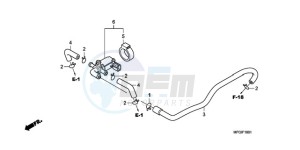 CB600FA3A Europe Direct - (ED / ABS ST) drawing AIR INJECTION CONTROL VALVE