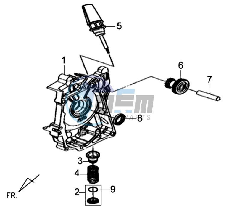 CRANKCASE RIGHT / START MOTOR