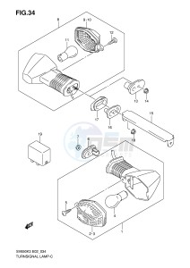 SV650S (E2) drawing TURNSIGNAL LAMP (NOTE)