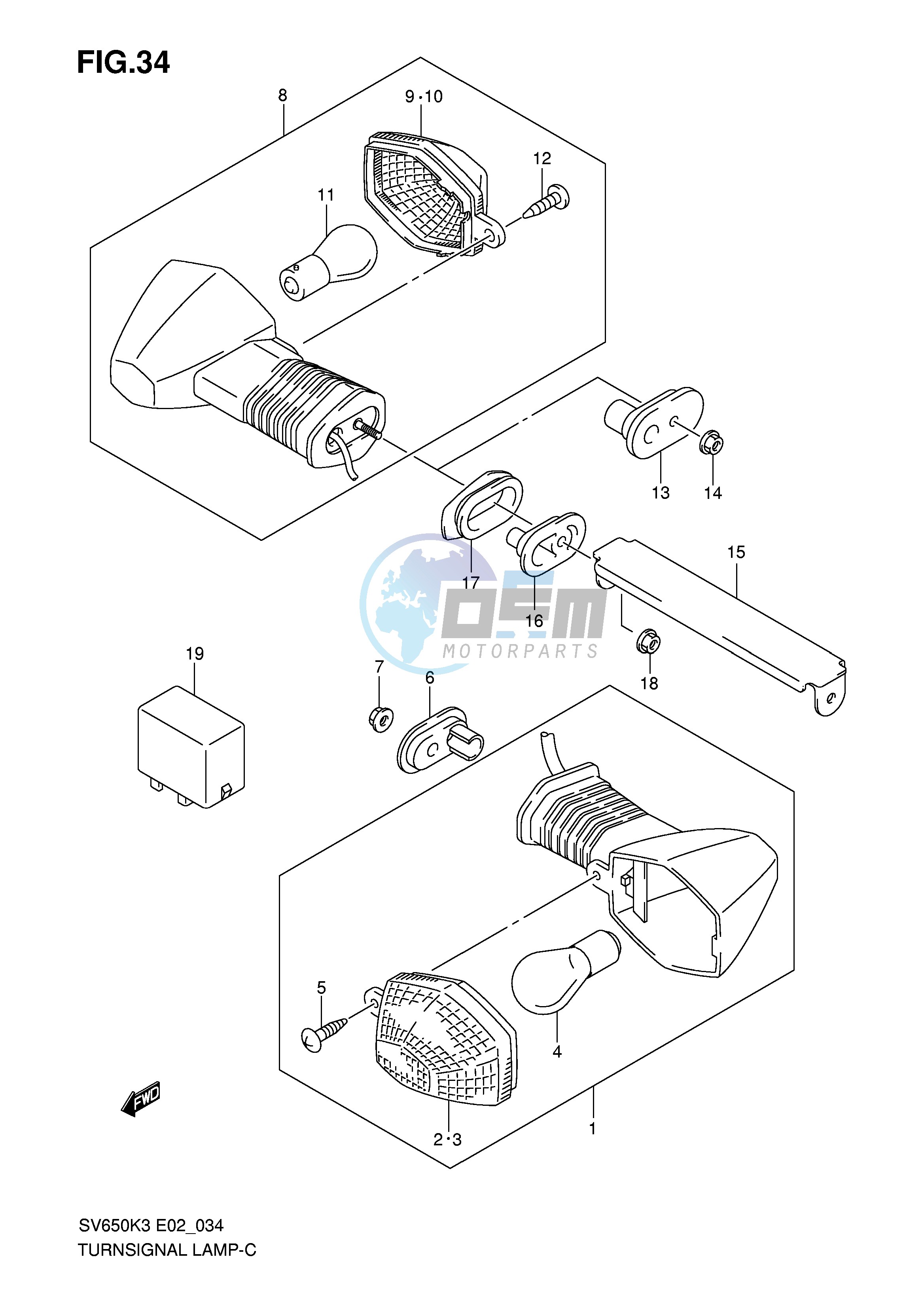 TURNSIGNAL LAMP (NOTE)