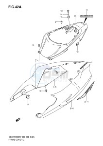 GSX-R1000 (E3-E28) drawing FRAME COVER (MODEL K8)