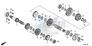 MSX125D MSX125 UK - (E) drawing TRANSMISSION