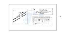 CBF1000TA UK - (E / ABS MKH) drawing HEATED GRIP ATT.