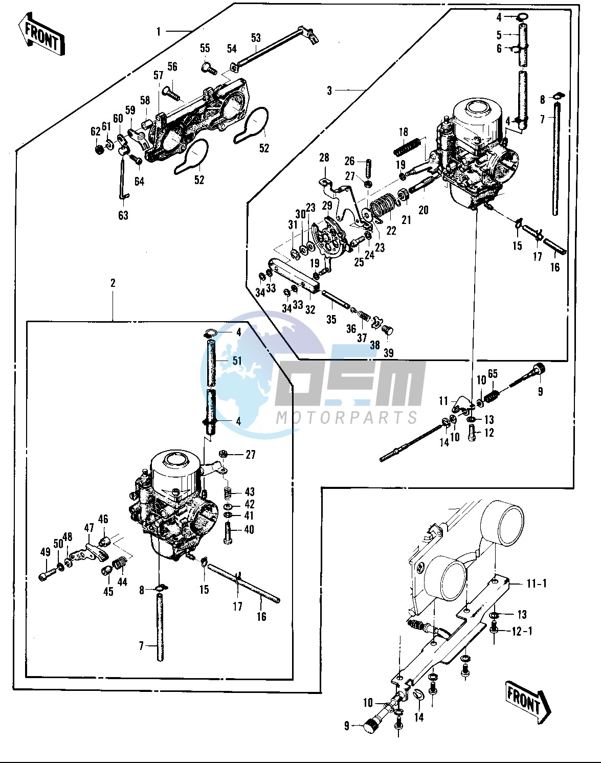 CARBURETOR ASSY   -- 74 -75 KZ400_KZ400D- -