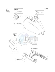 VN 1500 E [VULCAN 1500 CLASSIC] (E7) [VULCAN 1500 CLASSIC] drawing LABELS