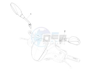 MEDLEY 150 4T IE ABS E4-2016-2018 (EMEA) drawing Driving mirror/s