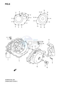 SV650S (E2) drawing CRANKCASE COVER