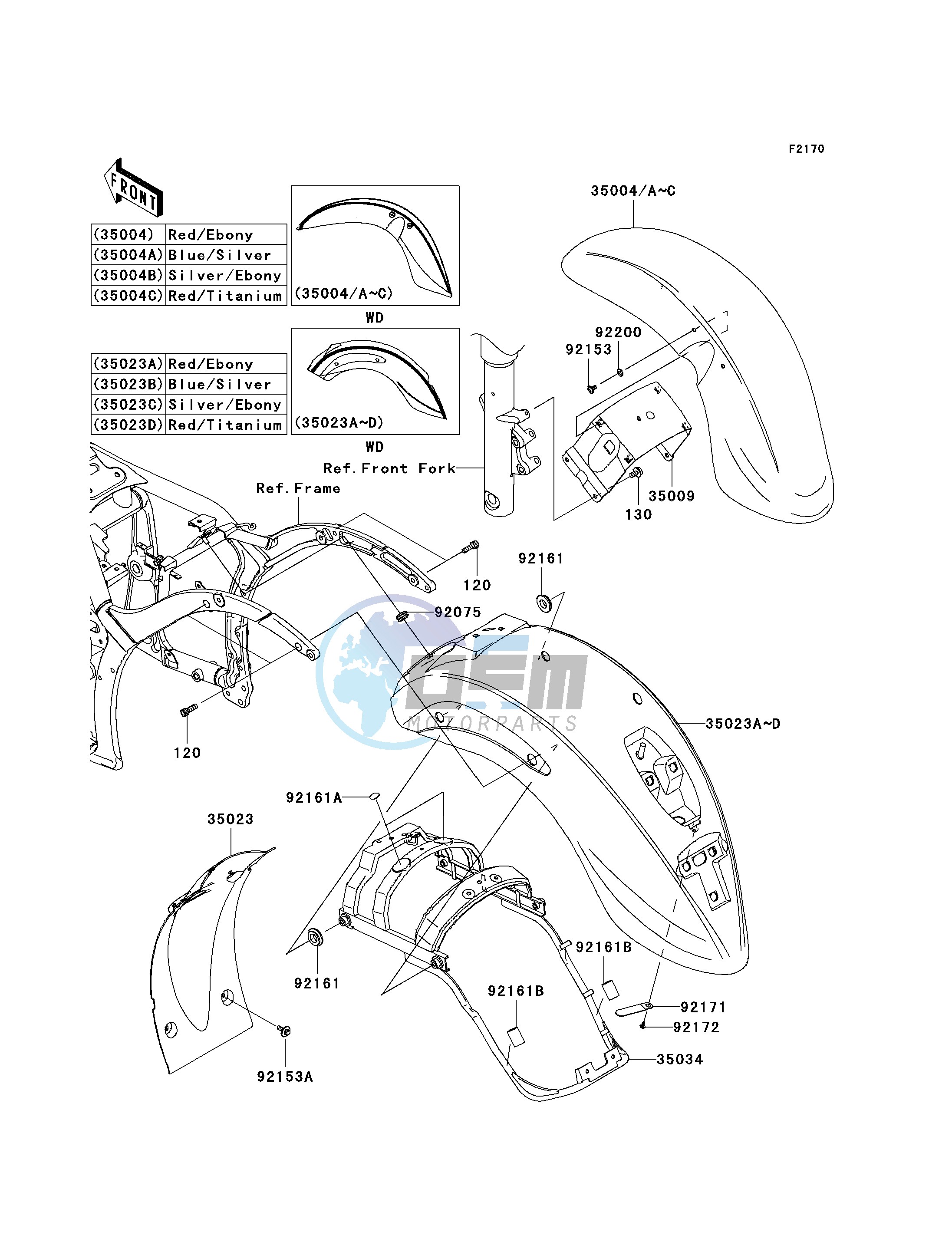 FENDERS --  - JKAVN2D1 7A011496- -