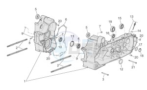 Scarabeo 500 drawing Crankcase