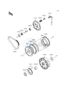 EN 500 A [VULCAN 500] (A1-D5) [VULCAN 500] drawing CLUTCH