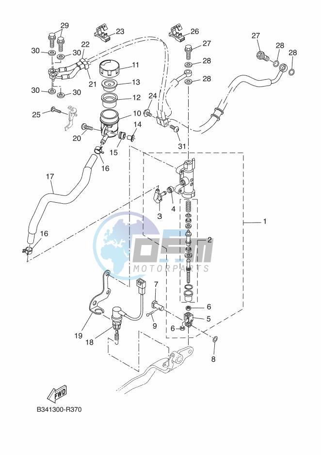 REAR MASTER CYLINDER