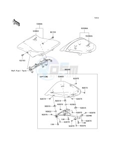 ZX 600 N [NINJA ZX-6RR] (6F) N6F drawing SEAT