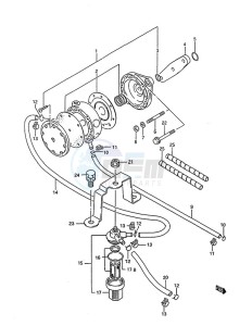 DT 85 drawing Fuel Pump (1988 to 1994)