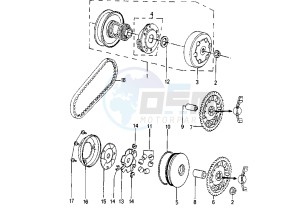 SPEEDFIGHT AQUA - 50 cc drawing CLUTCH