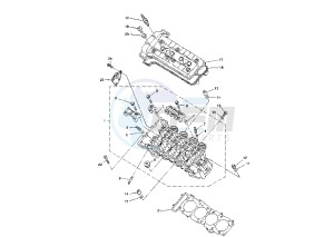 YZF R1 1000 drawing CYLINDER HEAD