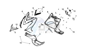 VS125S drawing COWLING FRONT / COWLING INNER