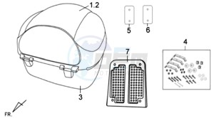 FIDDLE II 50 drawing LUGGAGE RACK