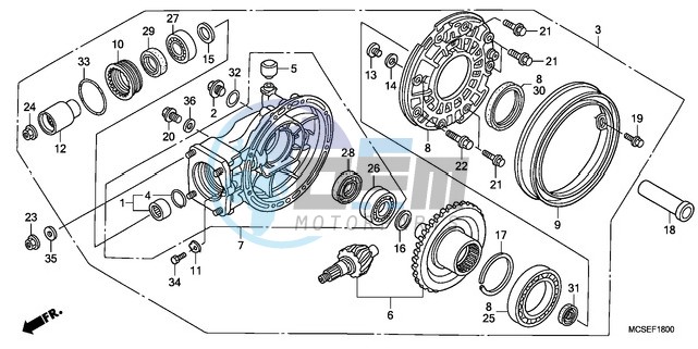 FINAL DRIVEN GEAR (ST1300)