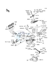 NINJA_ZX-10R ZX1000JCF FR XX (EU ME A(FRICA) drawing Muffler(s)