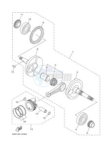 XC115S D'ELIGHT (2EP1 2EP3) drawing CRANKSHAFT & PISTON