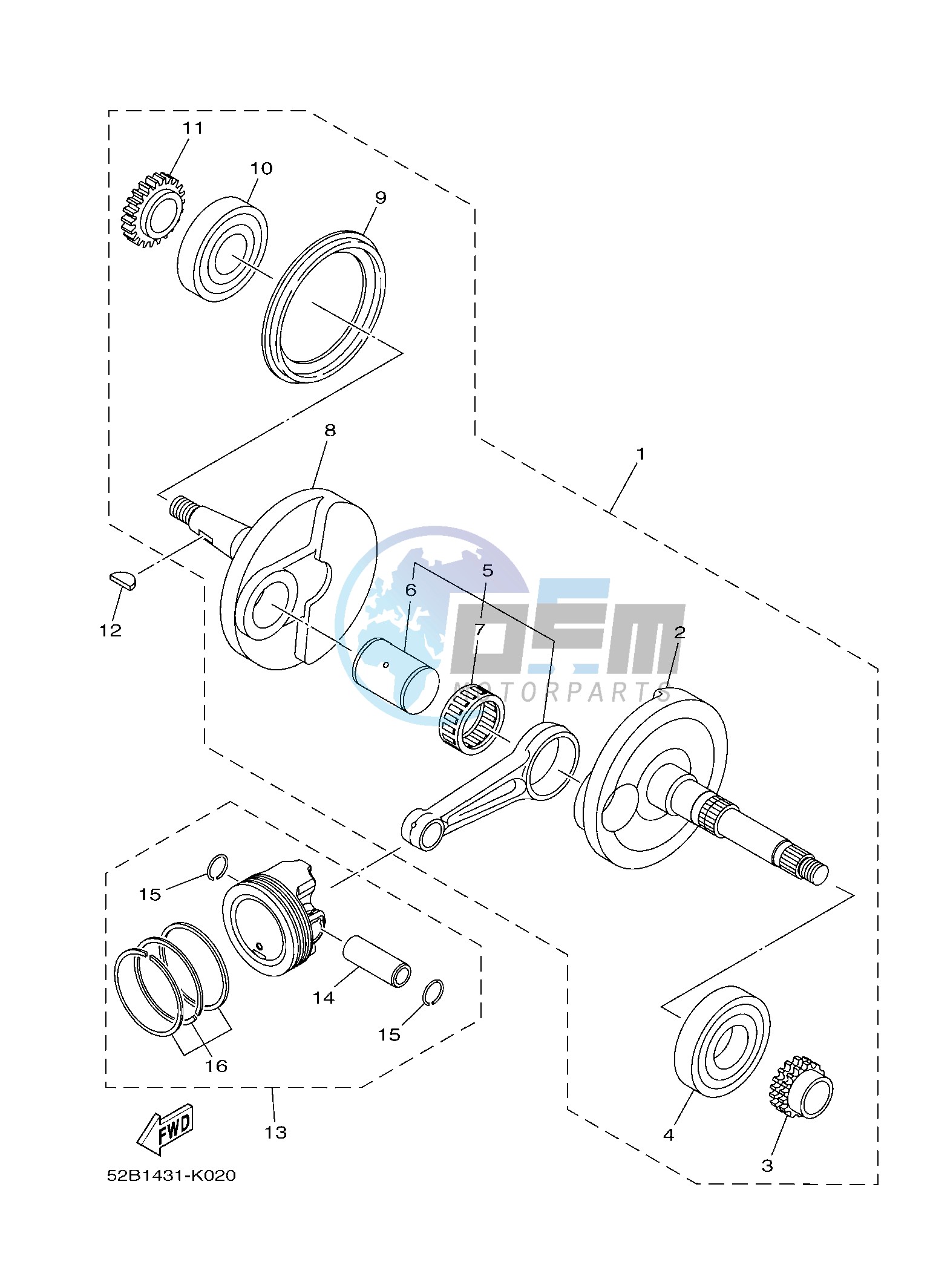 CRANKSHAFT & PISTON