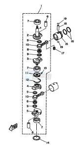 8C drawing CRANKSHAFT--PISTON