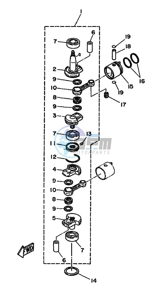 CRANKSHAFT--PISTON