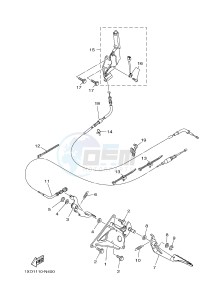 YXM700E YXM700PE VIKING EPS (1XP3) drawing PEDAL WIRE