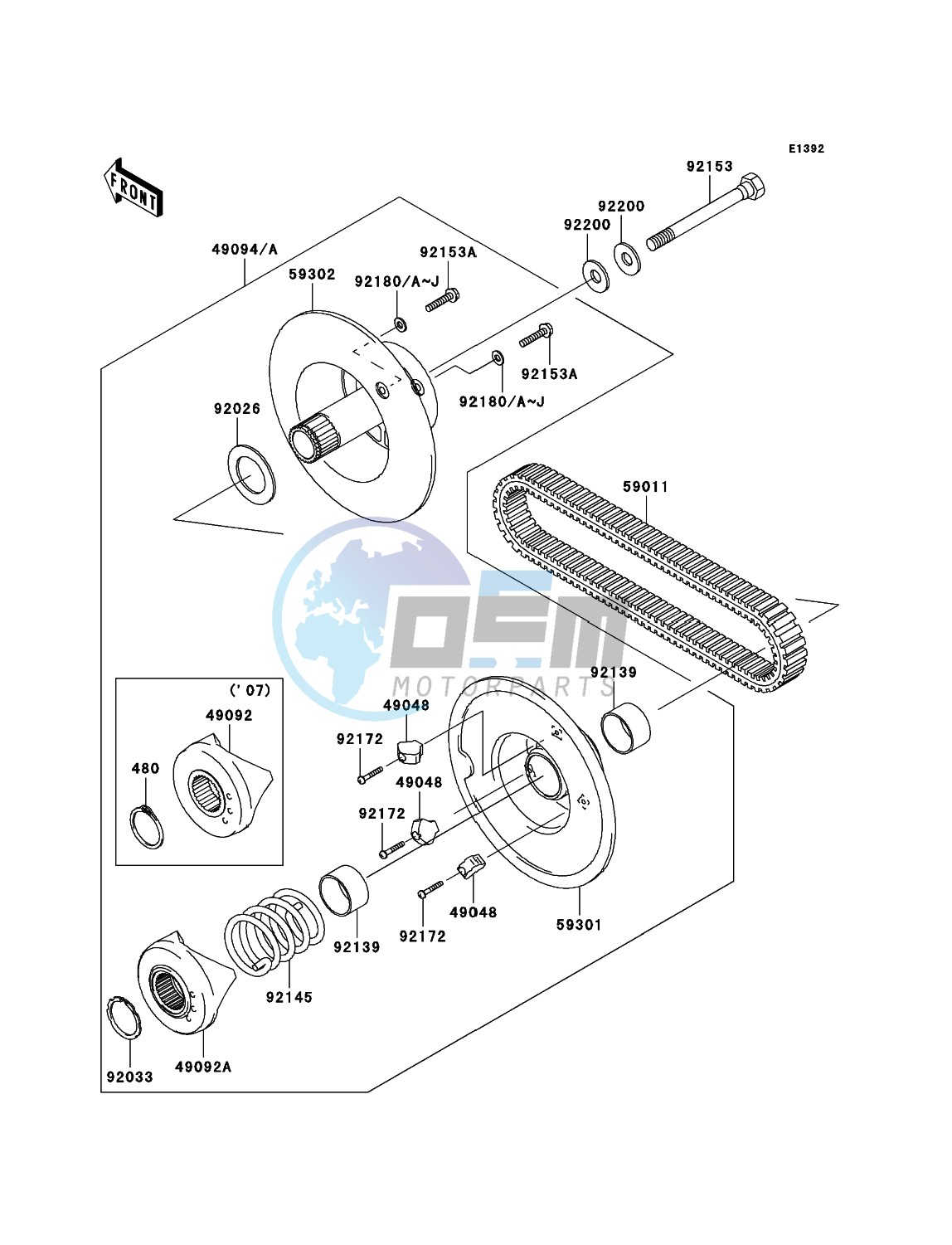 Driven Converter/Drive Belt