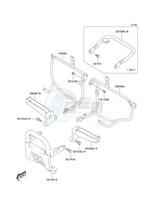 KSF 400 A [KFX400) (A1-A3) [KFX400) drawing FOOTRESTS