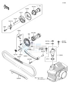 KLX110 KLX110CFF EU drawing Camshaft(s)/Tensioner