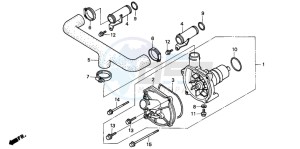 GL1500SE GOLDWING SE drawing WATER PUMP