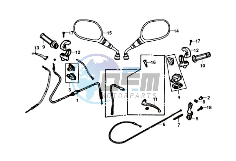 Cable-switch -handle lever