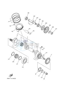 YFM700FWA YFM700DE GRIZZLY 700 (2ES2 2ES3) drawing CRANKSHAFT & PISTON