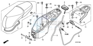 PES1509 Europe Direct - (ED / 2ED) drawing SEAT/LUGGAGE BOX