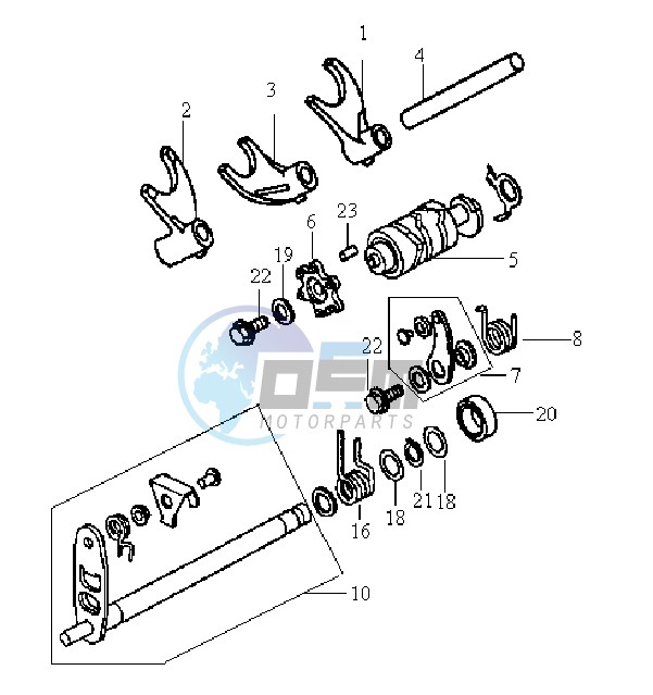 SHIFT AXLE