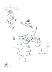 XJ6N 600 XJ6-N (NAKED) (20SL 20SM) drawing HANDLE SWITCH & LEVER