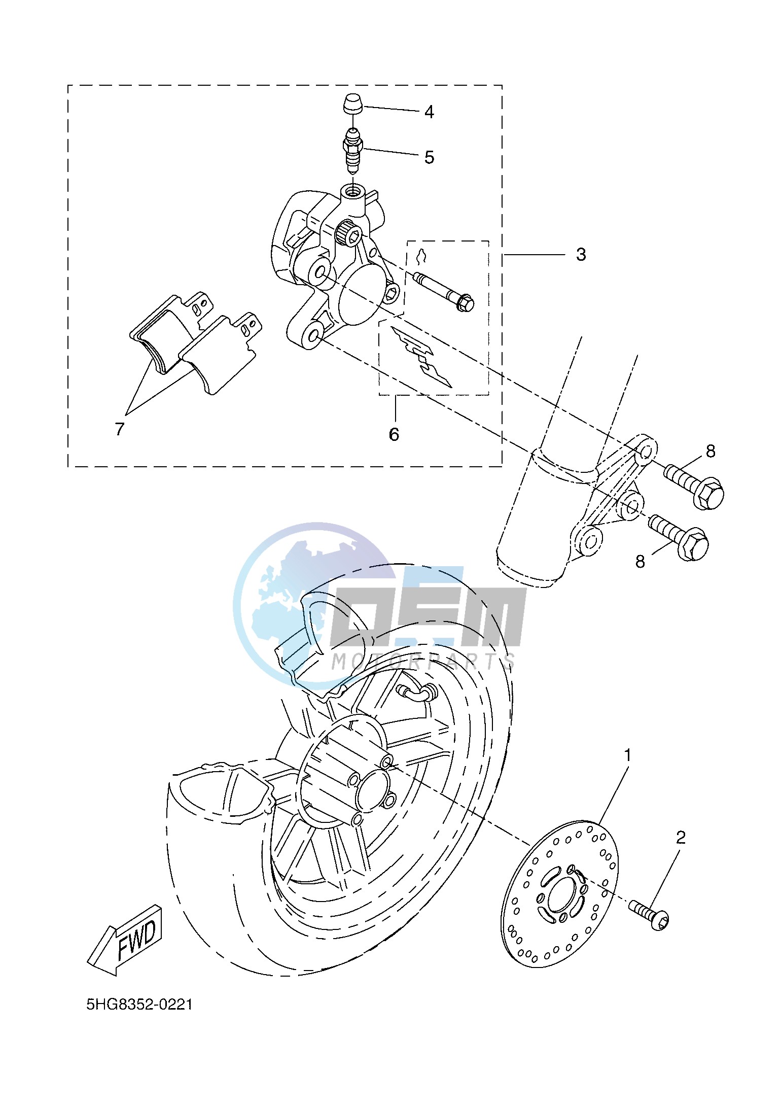 FRONT BRAKE CALIPER