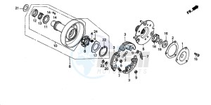 TRX90 drawing ONE WAY CLUTCH